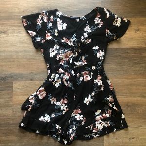 American Eagle floral romper